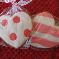 Valentine Cookies This were butter cookies covered with fondant