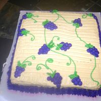 Last Class Cake This was my class cake it did not turn out all that good to me.