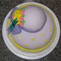 Mothers Day Bonnet My first homemade MM fondant! for my MIL for Mothers Day