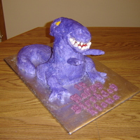 T-Rex Head and tail RKT. Chocolate cake and BC.