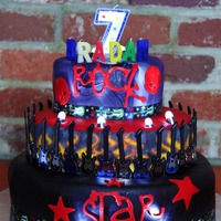 Rock Star This is my son's 7th Birthday cake