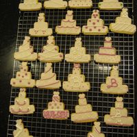 Wedding Cake Cookies My practice cookies.....