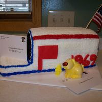 Mailbox Cake I made this cake for my Dad's retirement from the post office.