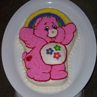 Carebear Birthday Cake I made this cake for my daughter's 5th birthday.
