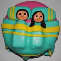 Couple Cake Made this for my sister in law's 15th wedding anniversary. Her kids asked me to make them a cake a day ahead so it's a rush cake...