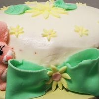 Oval Cake BC with MMF decorations