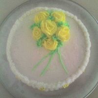 Wilton Course I This is my 1st rose cake in the Wilton Course I class.