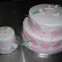 Aubrys First Birthday vanilla cake, b/c finish, fondant accents. Tfl