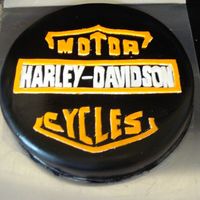 Harley Cake This cake is a choc. 12" round.