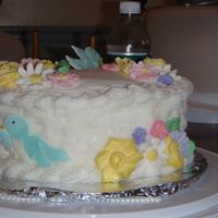 Wilton 2 - Final Cake I had some problems with my basket weave - the icing was pulling away from the cake - my daughter's was much better & she is only...