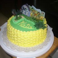 Grand-Daughters 13Th Birthday Cake Chocolate cake with raspberry filling. BC icing,