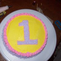 Lill'y First Birthday This is a picture of the smash cake i just made for my cousins first birthday.