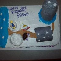 Dora Map Cake Cake i made for my daughters 3rd birthday themed from Dora Saves the snow princess. This cake is the map.