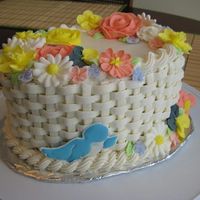 Wilton Course Cake Like the many other cakes on here. I used butter + shortening plus regular vanilla which gave it a yellowish tinge. I'm a guy and not...