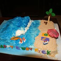 Surfing "pro" This was my first try at using fondant and gum paste...I had a blast making this cake!