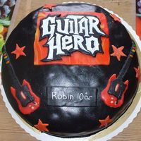 Guitar Hero Cake 