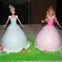 Cinderella And Sleeping Beauty 3D Cakes For my 2 princesses birthdays