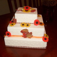 Fall Cake A "fake" display cake I made for a cupcake sale at a country market.