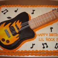 Electric Guitar Cake 