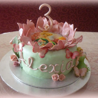 Tinkerbell Cake I was asked for a cake using the bought edible tinkerbell picture, and this is what I came up with. Little Tinkerbell was made out of...