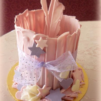 Tall Scalloped Shards, With Stars, Hearts And Swirls Cake from 3rd lesson at "2-Tier Special Occasion Cakes" course. Wanted to create a fun, modern, girlie, but still somewhat...