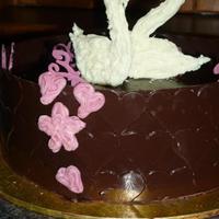 Chocolate Collar With Swans And Filigree Made in my short course on decorating with chocolate. Had trouble with my filigree swans, so decided to fill them in and make them look all...