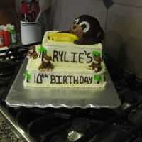 Stupid Money Cake 2 My final version of dmhart's stupid monkey cake. I tried to get the cake to tilt so it would look like the monkey was smashing the...