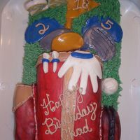 My Husband's 25Th Birthday Cake Golf cake for Chad's 25th birthday party