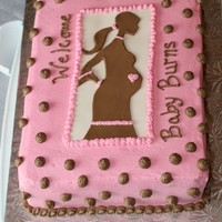 Baby Shower Mama Lemon Pound Cake - Vanilla Buttercream, MMF Fondant
