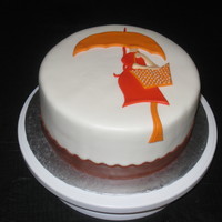 Lyndsay's Cake This was for my sister in law's baby shower. It matched the invitations that I had made.