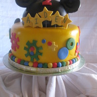 Mickey Mouse This was for a little boy turning two, a mickey mouse clubhouse theme. It has the clubhouse on one side and Toodles on another. The top is...