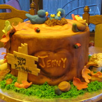 Stump Cake This cake was for a 30th birthday. The birthday girl loves nature, works with a wildlife preserve. I loved doing all the details! There was...