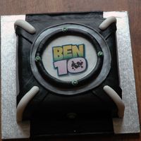 Ben 10 Birthday Cake Ben 10 Birthday Cake, chocolate sponge and BC fondant covered