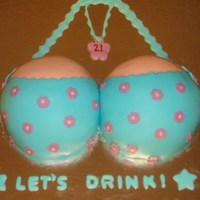 Boobs!! This is a cake for a friend who's turning 21!