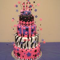 Tc1.jpg my first fondant and first stacked/tier cake