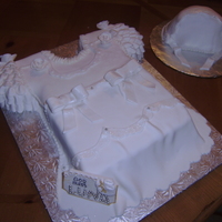 Christening White dress with hat