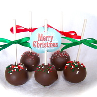 Christmas Cake Pops I made cake pops for the first time this Christmas. They turned out great! Made a Buttermilk Devil's Food Cake, then added vanilla...