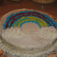 Rainbow Cake (Pic #2) Just another sideview of the rainbow cake.