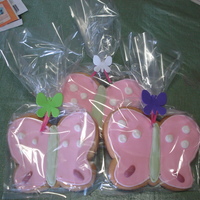 Butterflies Sugar cookies for a baby shower
