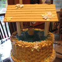 Wishing Well Birthday Cake I made for my mom
