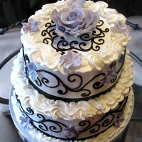 Purple Passion Wedding Cake Purple and Black wedding cake