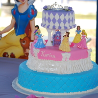 Princess Made for a my niece. The cakes are Almond Paste Cakes with pineapple almond syrup, strawberry filling. Fondant covered with fondant accents...