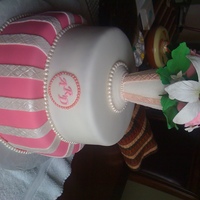 Sugar Vase This cake was made for a friend's mother. Thanks to Jennifer Dontz's new DVD, I made the vase from sugar and decorated with...