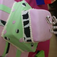 Birthday Cake was designed to match the birthday invitation...I HATE working with fondant, and dont know why I ever agree to use it...Overall I think it...