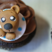 Baby Boy Shower Cupcakes My first real attempt at gum paste modeling, and some of the first cupcakes I've done. The cupcakes were made to match a nursery that...