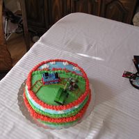 Thomas The Train Frosted with BC. Thomas and Alfie are Take-Alongs (not edible).