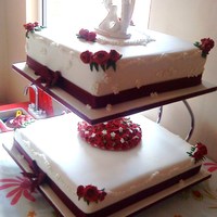 First Paying Wedding Cake!! This is the first wedding cake Ive done apart from my own! It was very nerve wracking but when I took it to the reception hall, where the...