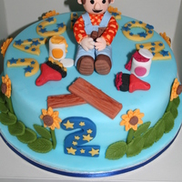 Another Bob Cake!! all fondant figures and decorations.