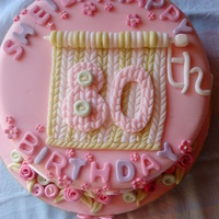 Knitting And Teacup Birthday Cake I made this for an 80 year old grandmas birthday party! I made a madeira cake with lemon curd buttercream, and the cake was covered and...