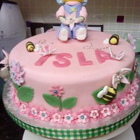 Fifi And The Flowertots Cake Had a request for a fifi cake. Found her face quite hard to do, definitely need to invest in some decent quality fine paintbrushes for eyes...